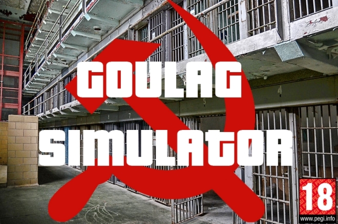 Recherche réplique russe légère et compacte Affiche-goulag-simulator